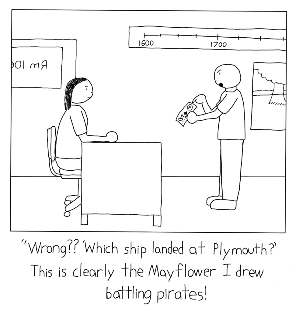 Drawing Mayflower on Test