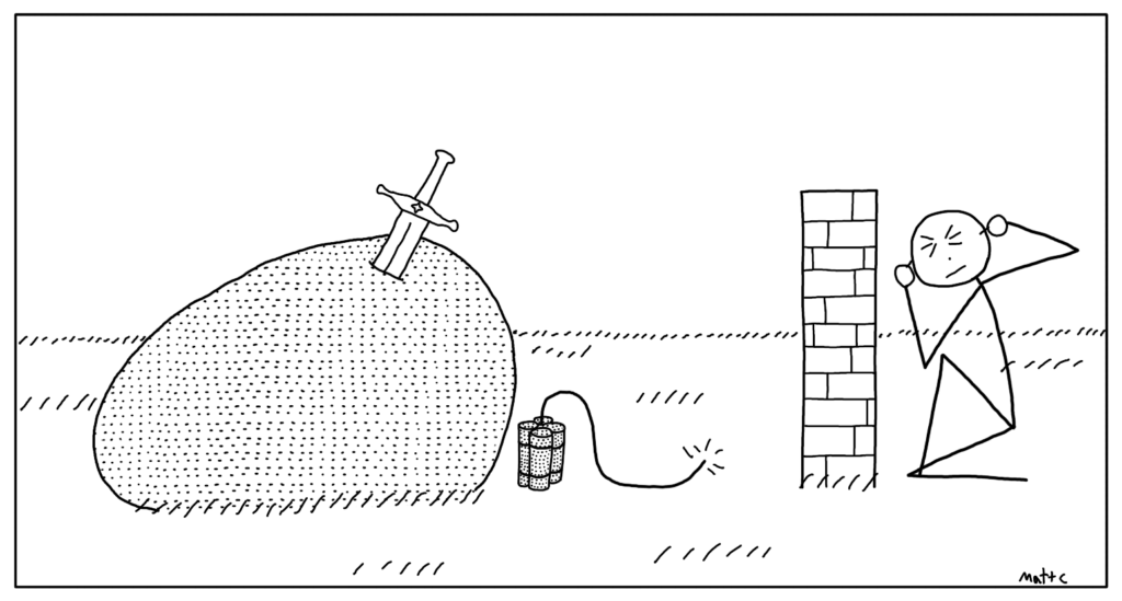 Dynamite Sword in the Stone