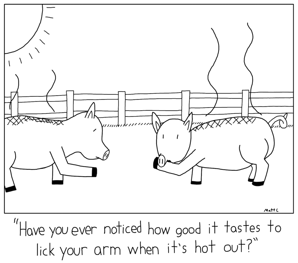 Pigs Tasting Selves