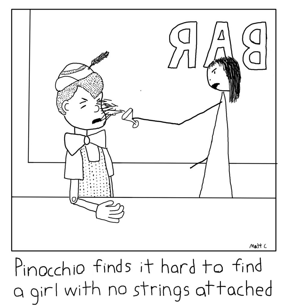 Pinocchio Picking Up Girls